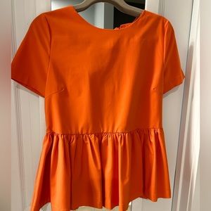 Orange Peplum top
